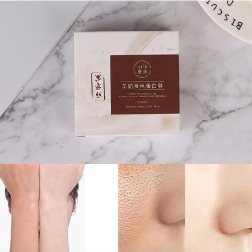 Pin Up Goat Milk Soap Natural Silk Foam Best Wash Bath Oil Control Remove Mites & Blackheads & Pimple & Acne