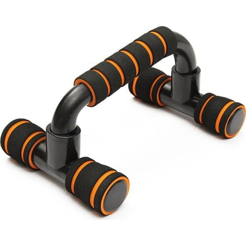 1 Pair Fitness Push Up Bar Stands Pushup Chest Bar I-Type Handles Hand Sponge Grip Bars Gym Muscle Training For Bodybuilding