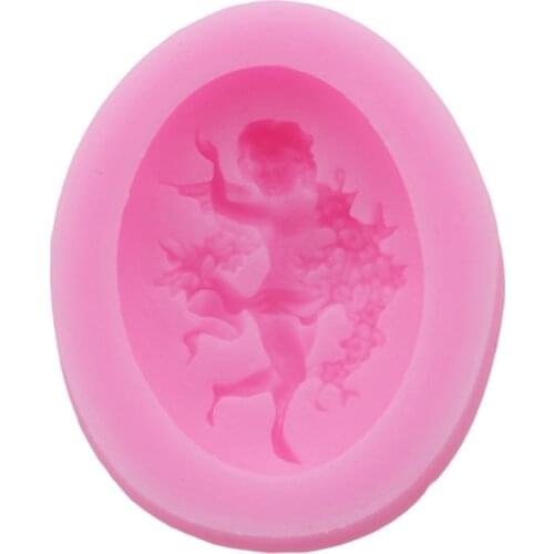 DIY Angel Girl Flower Fairy Cake Fondant Silicone Mold Soft Candy Chocolate Silicone Mold Cooking Cake Decorating Candle Tool