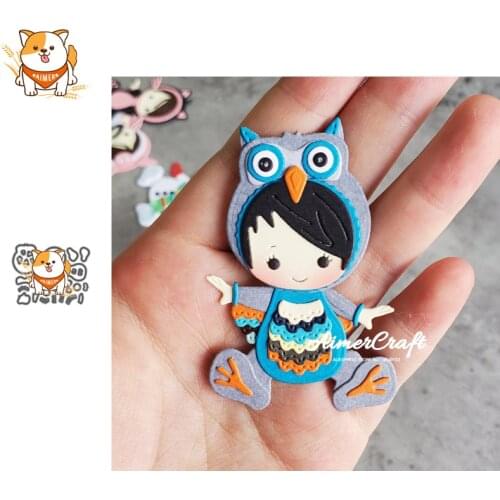 Owl Baby Animal Metal Cutting Dies Mold Knife Scrapbooking Stencil DIY Embossing Craft Die Cuts Card Making New Dies For 2020