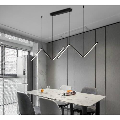 Modern Pendant Lamp Minimalist Over Dining Table Kitchen Island Home Decor Hanging Chandelier for Study Room Lighting Fixture