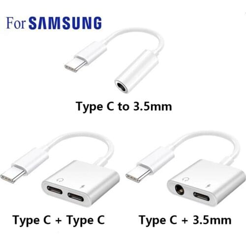 For Samsung Galaxy S21 S20 Note 20 Ultra Note10 Plus Type C Adapter USB C to 3 5 Jack Audio Charger Splitter DAC Typec Converter