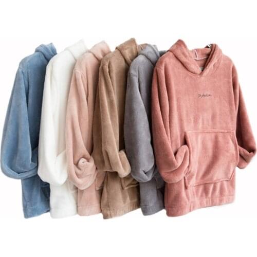 Winter Womens Jogging Suits Coral Velvet Hoodie Sweatpants Set Women Sports Tops Running Trousers Youth Black Sweatsuit