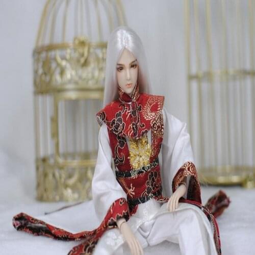 1/6 BJD Dolls 30CM Ball Jointed Doll with Chinese Style Outfits Wig Shoes Makeup Handsome Boy Doll Christma Toys Gift Collection