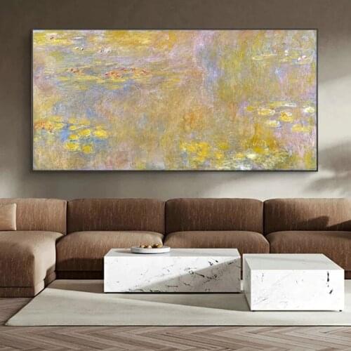 100% Hand Painted Handmade Impressionism Claude Monet Oil Painting Wall Art Picture for Home Decoration Large Size Frameless