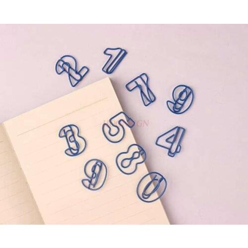 5pcs Digital Paper Clip Cartoon Paper Clip Bookmark Cute Small Paper Clip Shaped Paper Clip