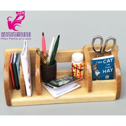 Doll house DIY decoration accessories mini Stationery on desk tool for 1/6 BJD ob11 blythe barbie doll furniture accessories