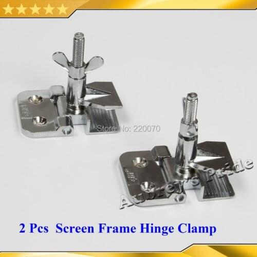 Free Shipping 2pcs Silk Screen Printing Butterfly Hinge Clamps High Perfect Registration All Steel