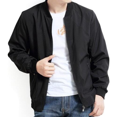 8XL 6XL 5XL brand 2020 sale quality Bomber casual jackets coat men, cotton jacket black solid coats clothing Jacket clothes