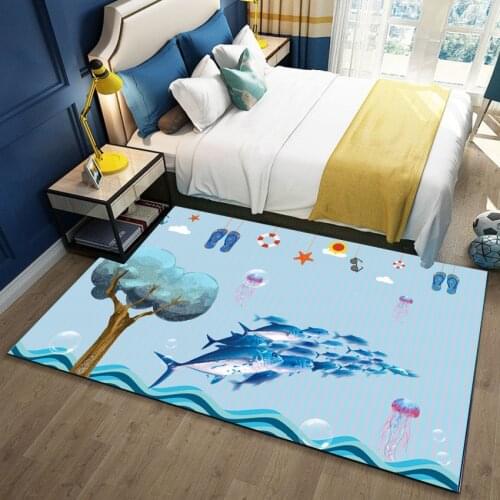 Children Cartoon Family Living Room Bedroom Full Carpet Children Crawling Mat Game Toy Baby Carpet Child Cushion