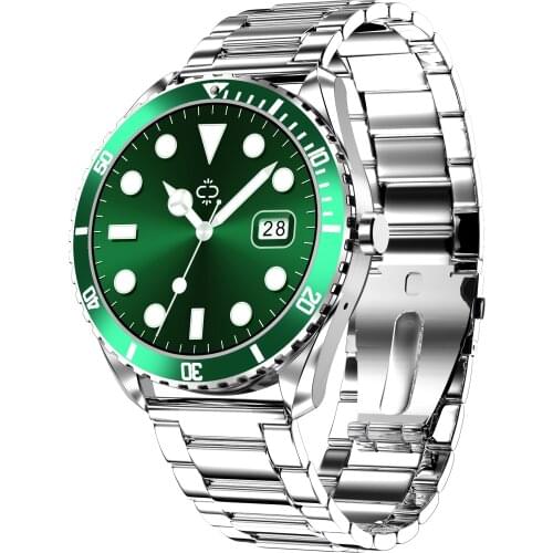 E11 Fashion watch stainless steel Bluetooth call connection TWS headset wireless music for Android IOS man woman smart watch2021