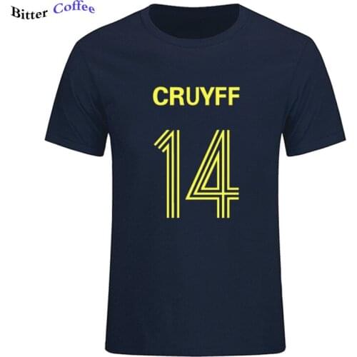 NEW JOHAN CRUYFF 14 Print Men T Shirt Fitness Men Cotton Short Sleeve Male Tshirt Streetwear Tee Shirt Homme Funny Big Size