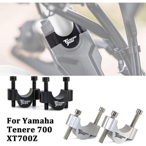 Motorcycle Handlebar Risers Clamp Mounting Clamp Mount Riser Clamps CNC Aluminum For Yamaha Tenere 700 Tenere700 XT700Z XTZ 700