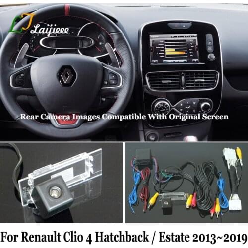 Reverse Camera For Renault Clio 4 IV Hatchback / Estate 2013~2019 / Car Rear View Backup Camera Kits Connect OEM Original Screen