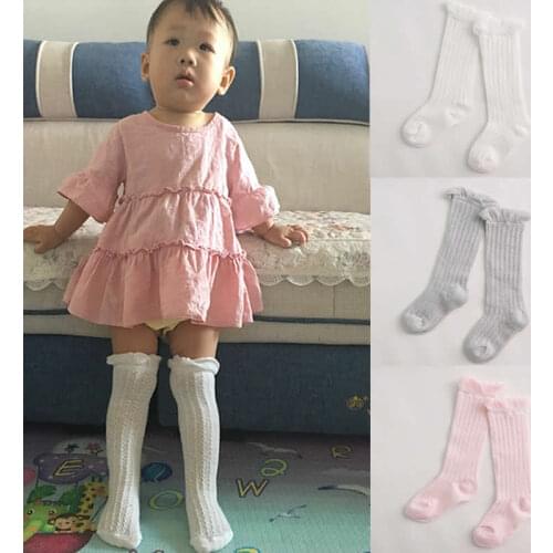 Summer Mesh Breathable Baby Socks Knee High air conditioning mosquito socks Girl long tube baby socks Mesh Elasticity Loose Sock