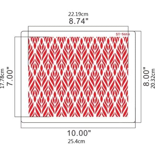 M17D Cake Molds Flower DIY Baking Cake Stencils Templates for DIY Cake Cookies Side Baking Mesh Stencil Fondant Impression