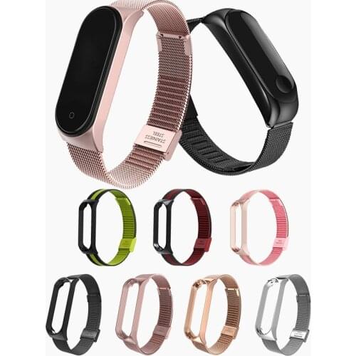 Mi band 4 Metal Strap for Xiaomi Mi Band 4 Bracelet Screwless Xiaomi Mi Band 4 Bracelet Correa Xiomi MiBand 4 Wrist Band Steel
