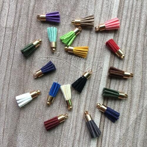 14 * 5mm DIY is the accessory Velvet rope production Mini tassels Bracelet bead special Copper metal cap Fringe Sui wholesale