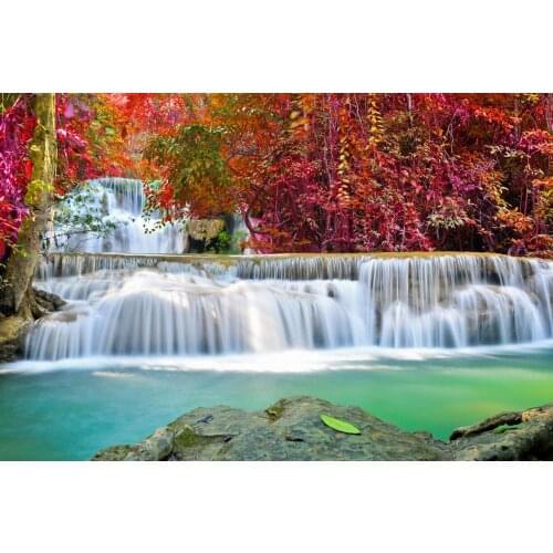 Beautiful Waterfall Nature Scene Art Film Print Silk Poster Home Wall Decor 24x36inch