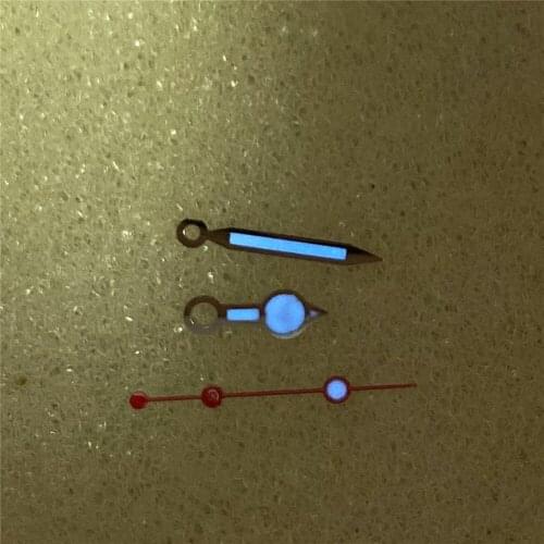 Replacement Wristwatch Pointers for NH35 NH36 Watch Movement Blue Luminous Watch Hands for NH35 NH36 Movement