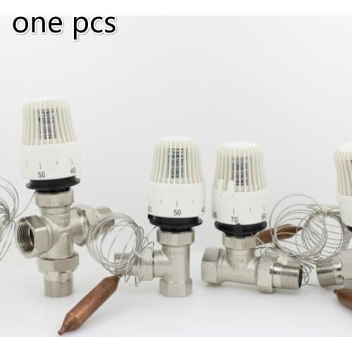 Thermostatic radiator valve control for Floor heating system M30*1.5 Remote controller brass valve Angel valve straight valve
