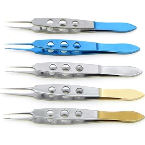 Titanium Straight Tying Forcep 108mm ophthalmic eye surgical instrument tweezers