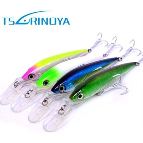 TSURINOYA Big Minnow Bait 180mm 86g Deep Sea Bass Hard Fishing Lures Diving Jerkbait Artificial Leurre Peche Wobbler Swim Baits