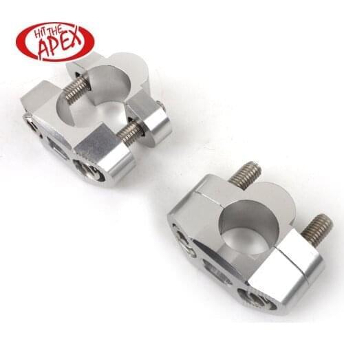 Universal 7/8" 22mm CNC Motorcycle Handlebar Riser Clamp Height 10mm Handle Fat bar Riser YZF R6 R1 MT-09 MT-07 FZ1 Fazer