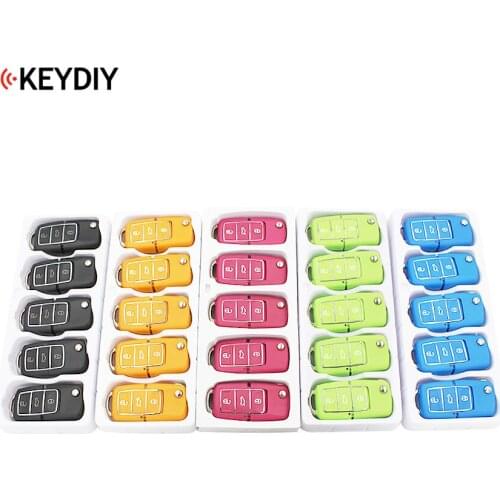 5pcs/lot, 3 Buttons Universal Remote Control Key B-Series for KD900 KD900+,URG200 B01 Luxury Style Pink Yellow Green Black Color