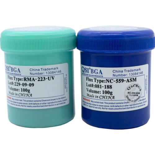 High Quality Free shipping NC-559-ASM 100g Lead-Free Solder Flux Paste For SMT BGA Reballing Soldering Welding Repair Paste