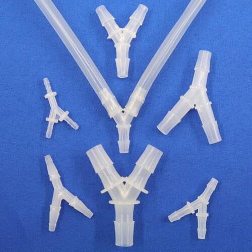 5~50pcs 2.4~4.8mm Y-Type Tee Connectors PP Plastic Pagoda Joints Aquarium Fish Tank Aerator Hose Connector Air Pump Fittings