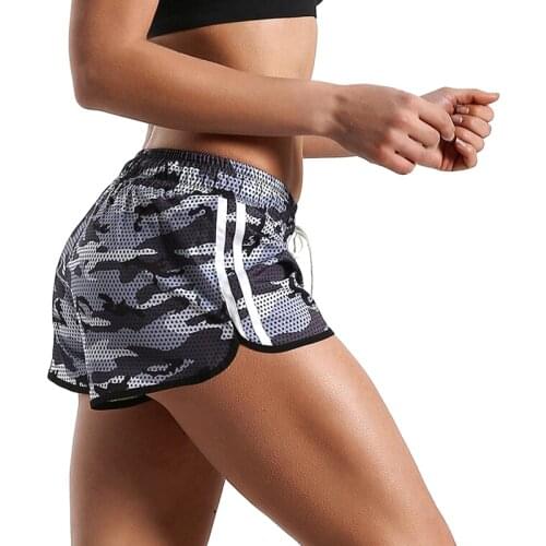 Women Causal Quick Dry Floral Printed Shorts Sport Shorts Cotton Fashion Female Drawstring Beachwear Shorts