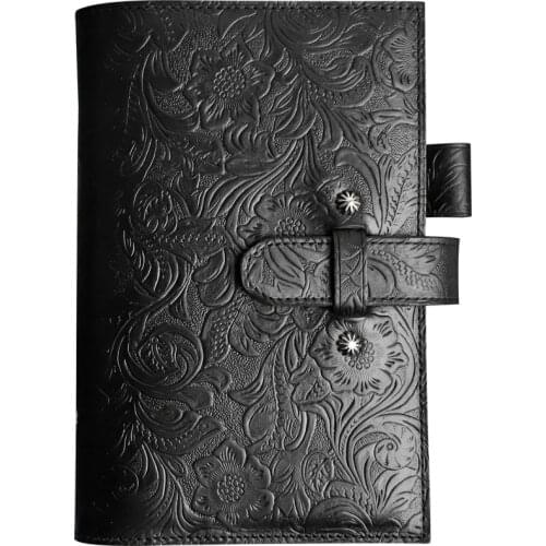 Genuine Leather Notebook Travelers Journal Planner A6 Diary Handmade Leather Note Books 3 Card Slots Passport Cover