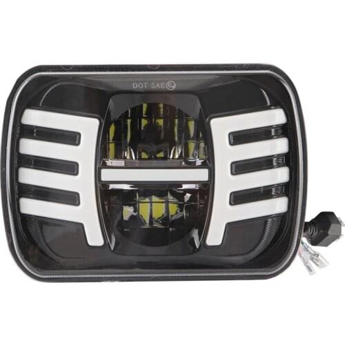 5X7 Inch Led Headlight 7X6 Led Sealed Beam Head Light Lamp with High Low Beam for Jeep YJ Cherokee XJ