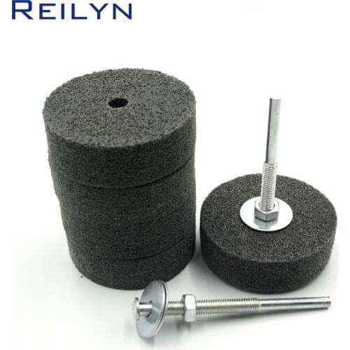 Free Shipping non-woven polishing wheel 75mm polishing disc fabric polishing roller for hand drill rotary tool
