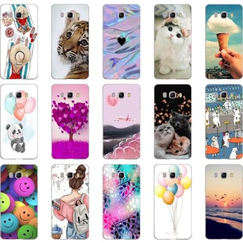 Phone Case For Samsung Galaxy J5 2016 J510F Soft Silicone TPU Cartoon Protector Cover Cases For Samsung J5 2016 J510 Bumper 5