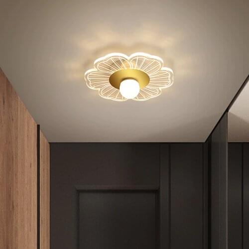 Flowers LED Ceiling Lights For Balcony Entrance Wardrobe Simple For Home Bedroom mall Hallway Ceiling Lamp Hallway Lamps