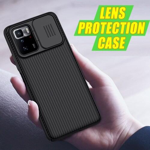 For POCO X3 GT Lens Protection Case NILLKIN CamShield CaseBack Cover For Redmi Note 10 Pro 5G