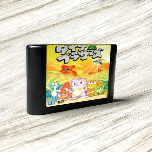 Dyna Brothers - Japan Label Flashkit MD Electroless Gold PCB Card for Sega Genesis Megadrive Video Game Console