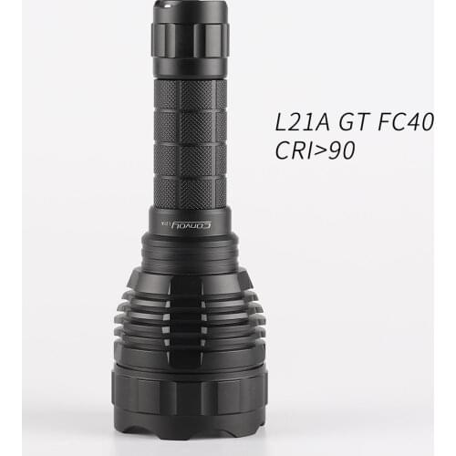 Convoy L21A with GT FC40,High CRI, 21700 flashlight, torch