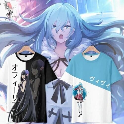 Vivy Fluorite Eyes Song 3D Printing T-shirt Summer Fashion Round Neck Short Sleeve Popular Japanese Anime Streetwear Plus Size