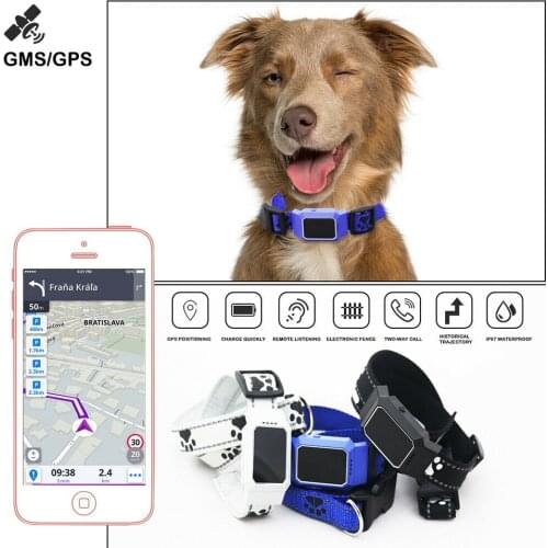 IP67 Pet Dog Cat Collar GPS GSM GPRS Tracker Caller Finder Real Time APP Locator