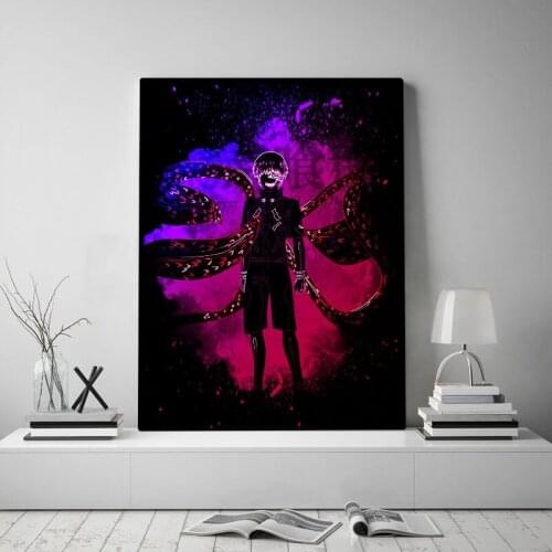 Kaneki Ken Tokyo Ghoul poster Canvas Wall Art Decoration prints for living Kid Children room Home bedroom decor Painting Picture