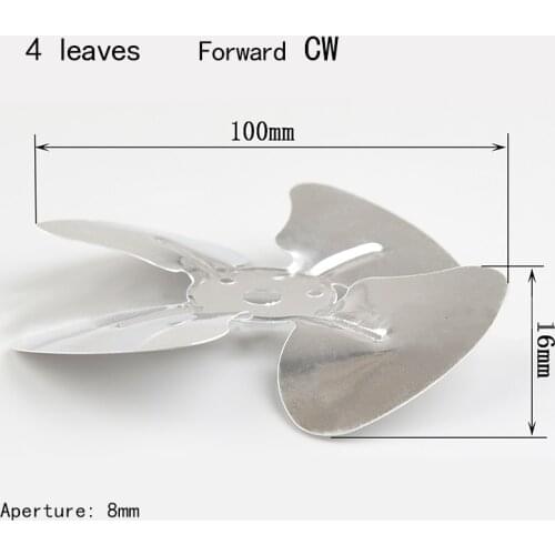 140mm150mm170mm200mm230mm250mm Aluminum Alloy Motor Fan Blades Fan Paddle Blades for Oven Pellet Stove Fan