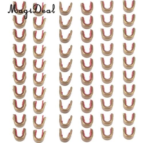 MagiDeal 60 Pieces Bowstring Nocks Set Buckle Clips Nocking Points Archery Hunting