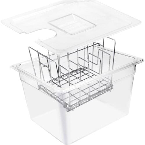 For Sous Vide Rack and 11L Sous Vide Cooker Containers Sets Detachable Dividers Separator for Immersion Circulators