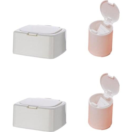 Desktop Storage Box with Lid Sundries Mini Jewelry Storage Box Storage Box Container Round Rectangular Storage Box