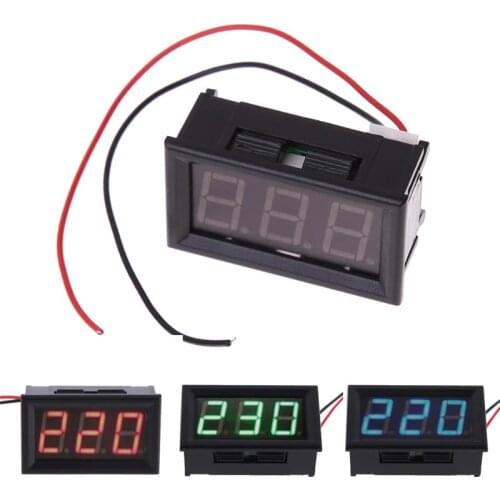 AC 30V-500V LED Digital Voltmeter Voltage Meter Gauge Volt Tester Home Voltage Display Monitor with 2 Wires