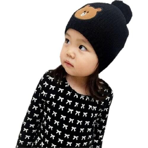 Girls Boys Hats Parent-Child Cap Kids Winter Hat Bonnet Enfant For Children Baby Muts KF082