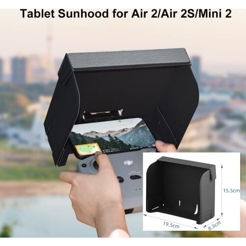 Sunhood for DJI Air 2/Air 2S/Mini 2 Foldable Smartphone Tablet Sunhood Extended Bracket Clip Holder Stand Sunshade Light Block